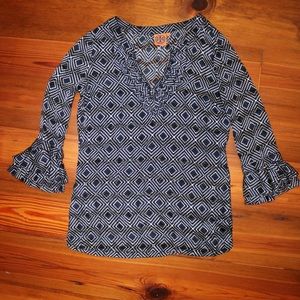 Tory Burch Navy Tunic